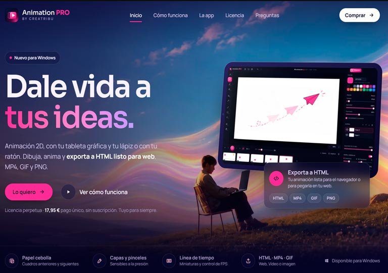 Aplicación para animar Html