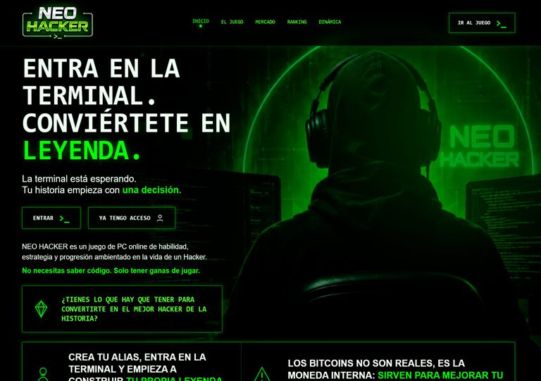 Neo Hacker Game